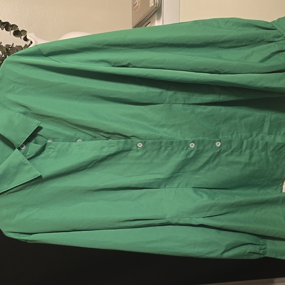 Green long sleeve top